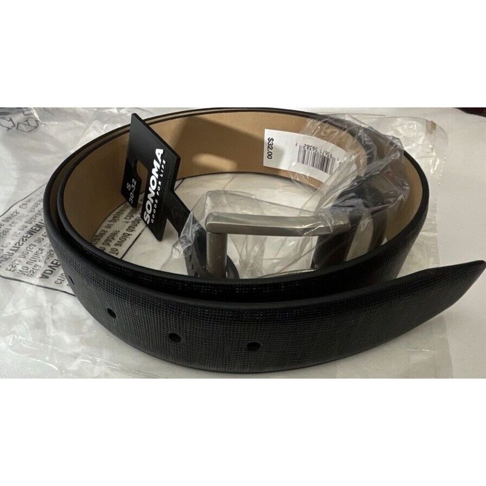 New Men's‎ Sonoma Feather Edge Roller Buckle Dress Belt-size Small